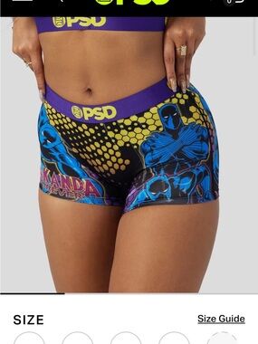 PSD Black Panther Graphic boy shorts